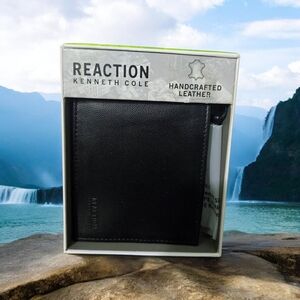Kenneth Cole Reaction Black Leather Wallet